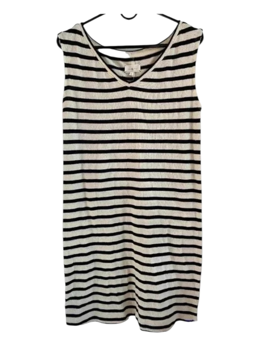 Lou & Grey Womens Size Small Striped Sleeveless Dress